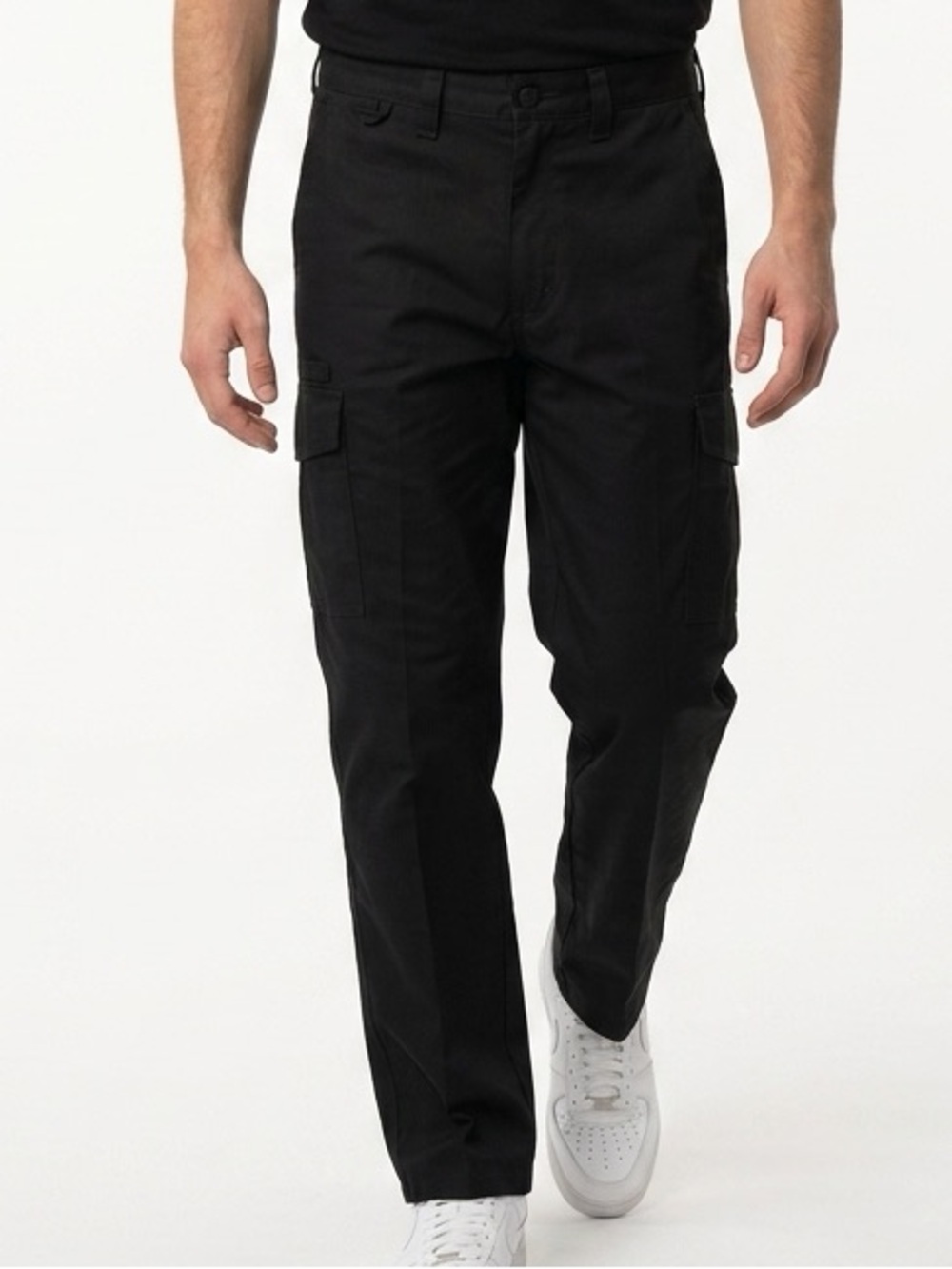 Dickies Mens Black Cargo Work Pants LP5370BK Straight Leg Twill 32x32 NWT